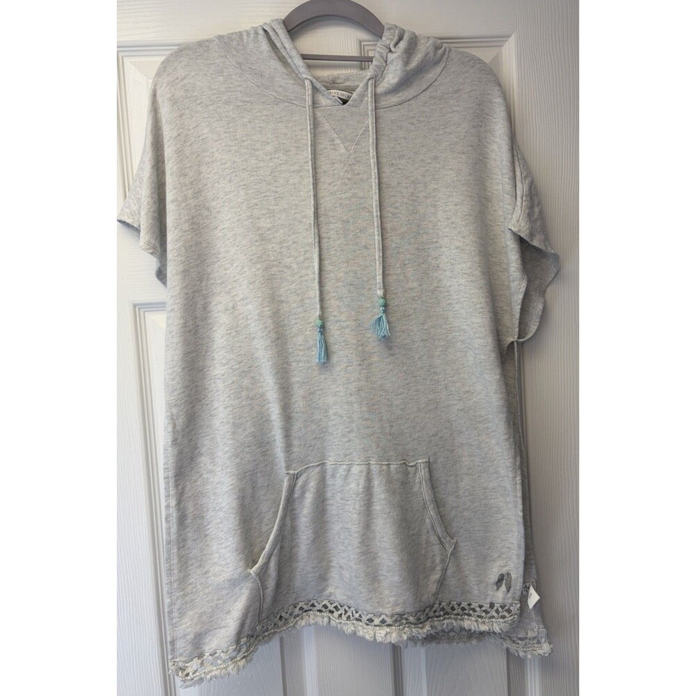 Victoria secret swimsuit Hooded Grey Terry coverup S/P